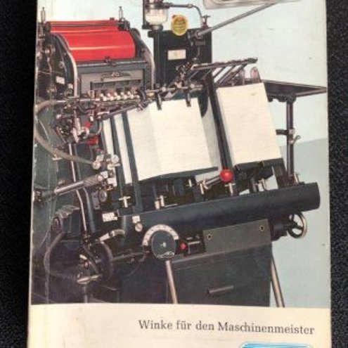  Book printing Heidelberg OHT Manual