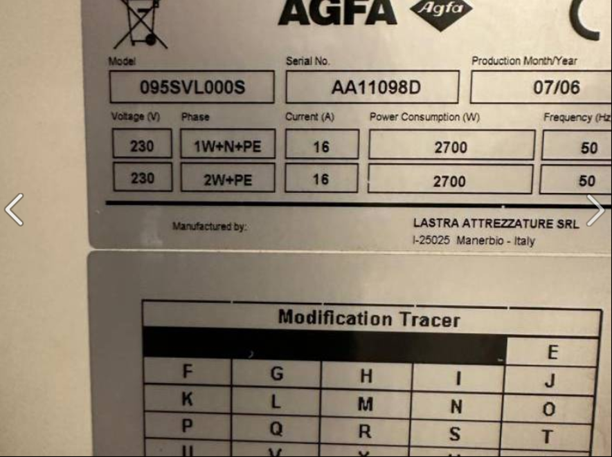 CTP systems Agfa Avalon LF