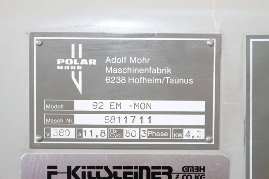 Cutting Machine Polar 92 EM-MON