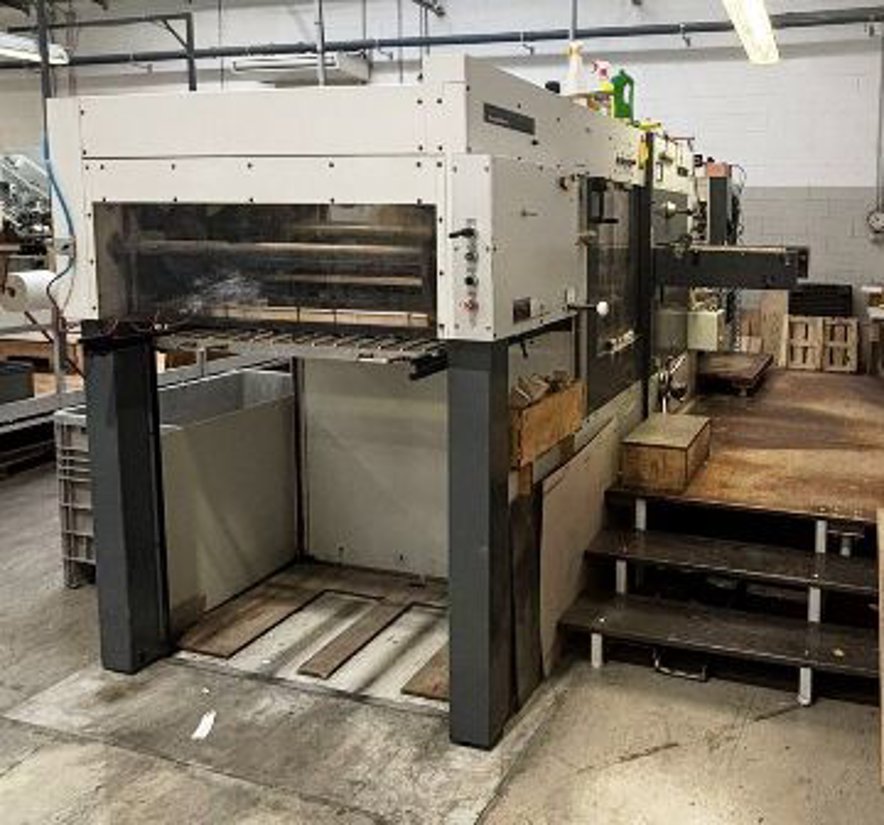 Die cutting Bobst SP 102 Evoline