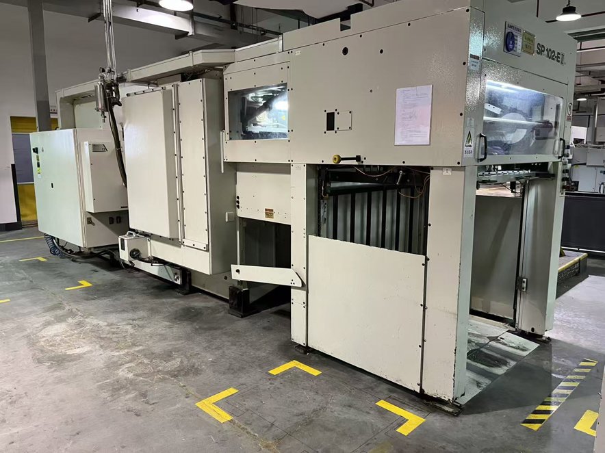 Die cutting Bobst SP102EII