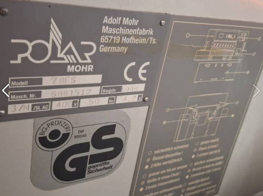 Guillotines Polar 78 ES