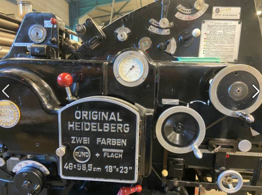 Letterpress Heidelberg Cylinder KSBAZ