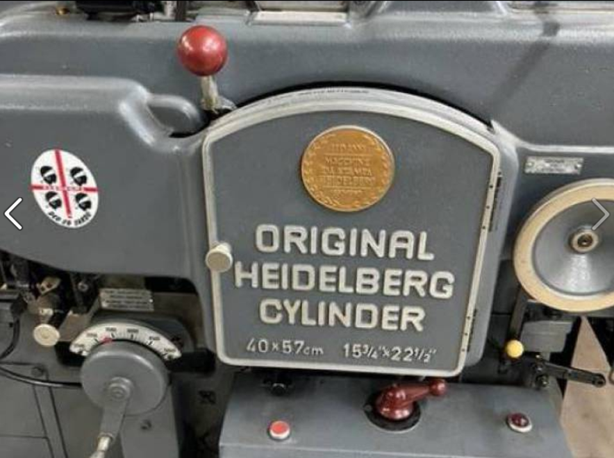 Packaging Heidelberg KSB Cylinder 40x57 Hot Foil