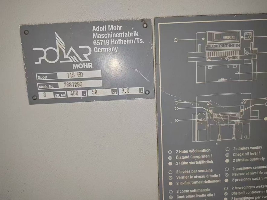 Paper/Sheet Cutting Machines Polar 115 ED