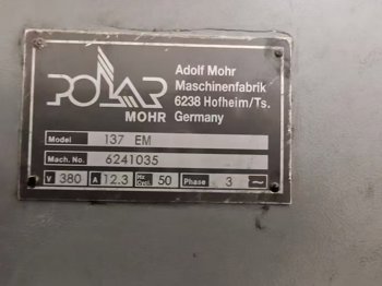 Paper/Sheet Cutting Machines Polar 137 EM