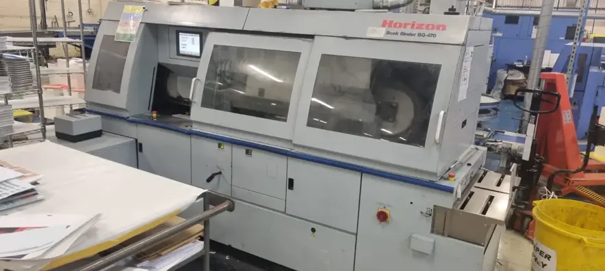 Perfect Binder Horizon BQ 470 EVA / PUR 4-clamp 