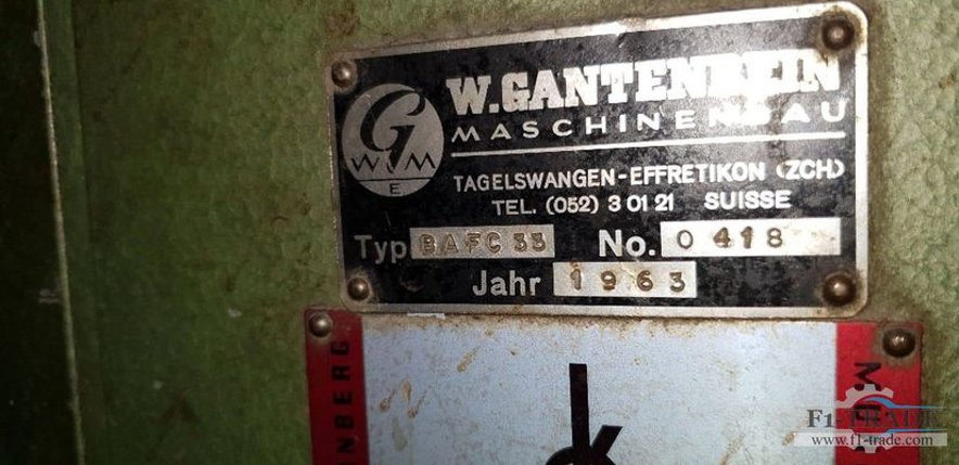 Perfect Binder and Gatherer W. Gantenbein BAFC 33