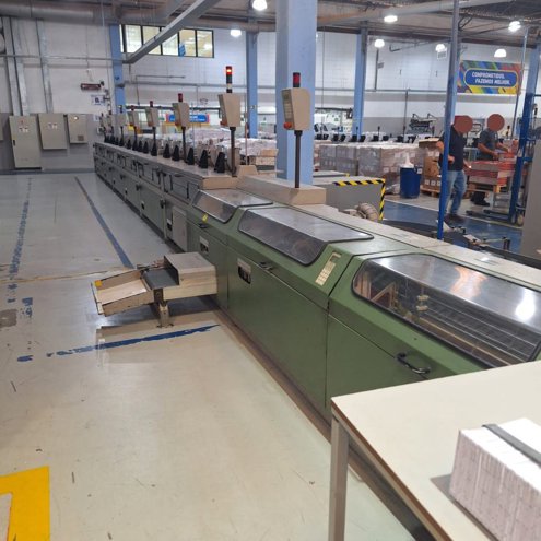 Perfect binder lines Muller Martini Acoro A7