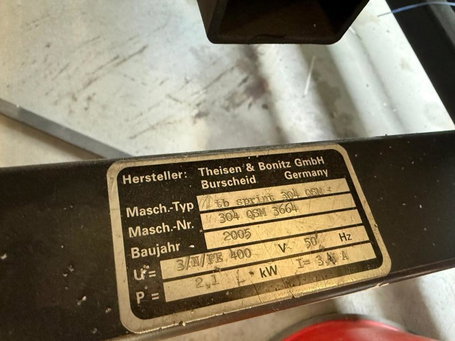 Saddle Stitching Lines Theisen & Bonitz  tb sprint 304 QSM