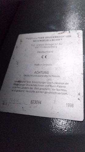 Sheet Fed / Offset Heidelberg Speedmaster SM 74-4 H