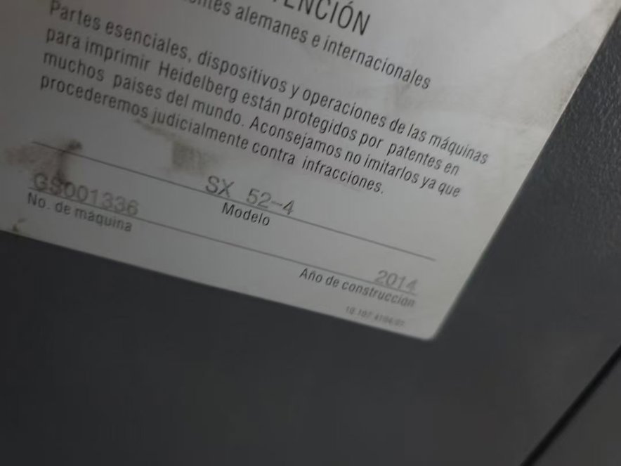 Sheet Fed / Offset Heidelberg SX 52 4+LX 