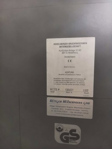 Sheet Fed / Offset Heidelberg Speedmaster SM 102-2-P