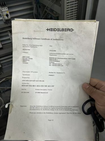 Sheet Fed / Offset Heidelberg XL105-6+L