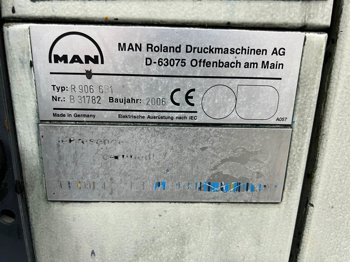 Sheet Fed / Offset Manroland 906+l