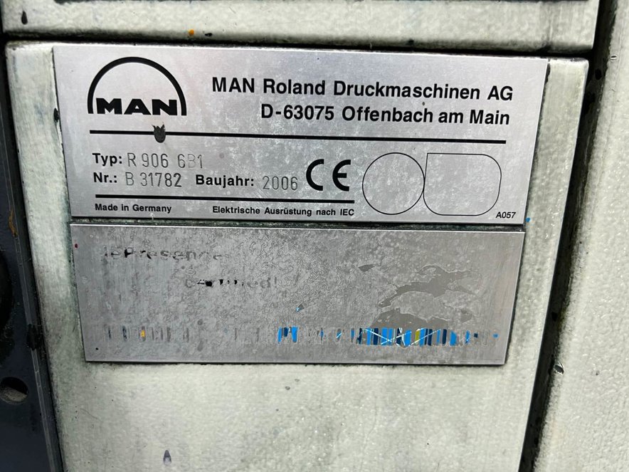 Sheet Fed / Offset Manroland  906+l