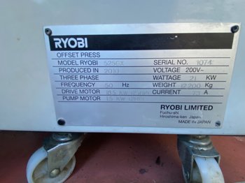 Sheet Fed / Offset Ryobi 525 GX+C