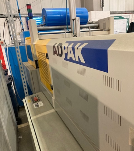 Wrapping machines Adpak Automatic Shrink Wrapper & BOGE C30 FD Compressor