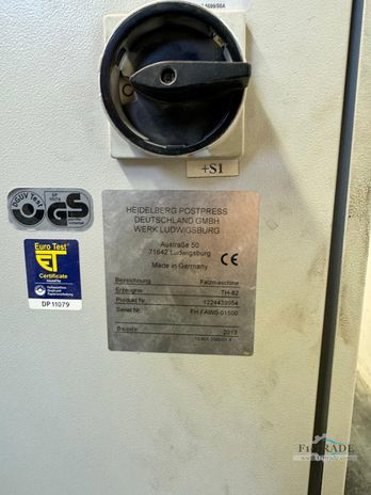 Buckle folding machines Heidelberg StahlfolderTH82-6-6-VFZ