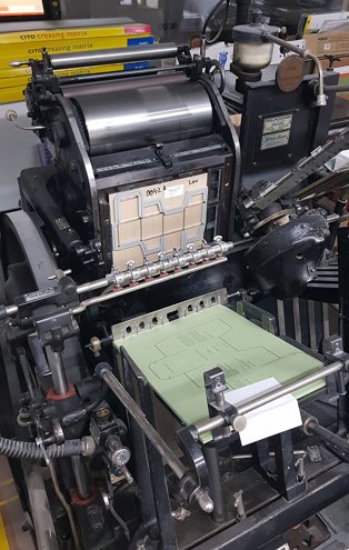 Die-cutters- automatic and handfed Heidelberg OHT-T