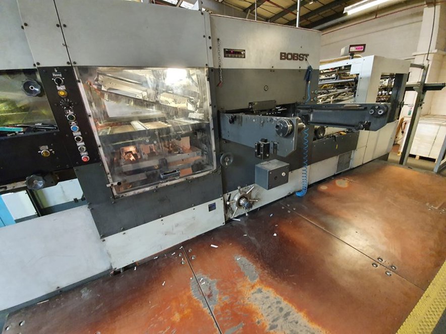Die cutting Bobst SP 102 CE