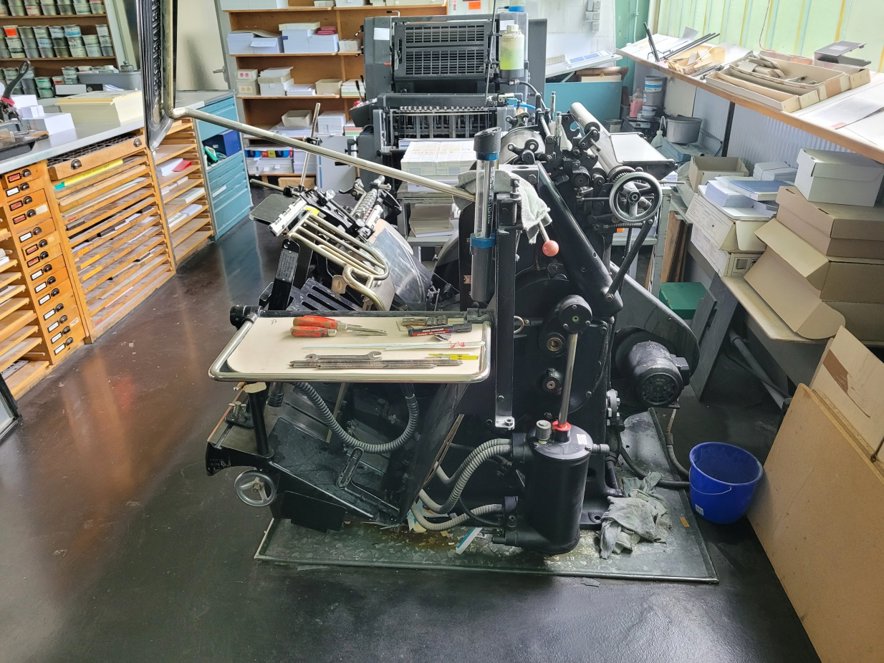 Die cutting Heidelberg OHT-T