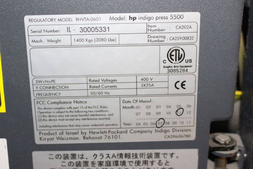 Digital Press HP Indigo 5500