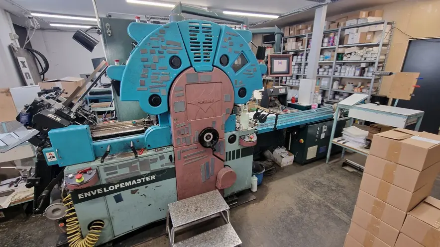 Envelope overprinting equipment Halm EM 5315