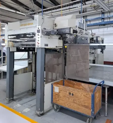 Hot Foil Stamping Bobst BMA 102