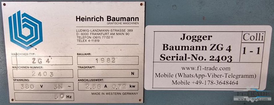 Joggers Heinrich Baumann ZG 4