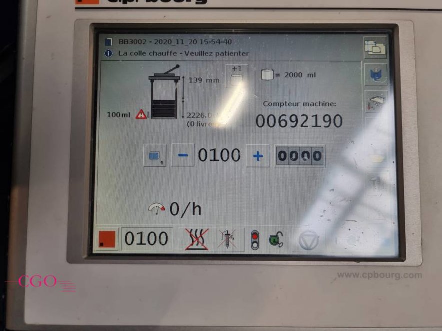 Perfect binder lines CP Bourg BB 3002